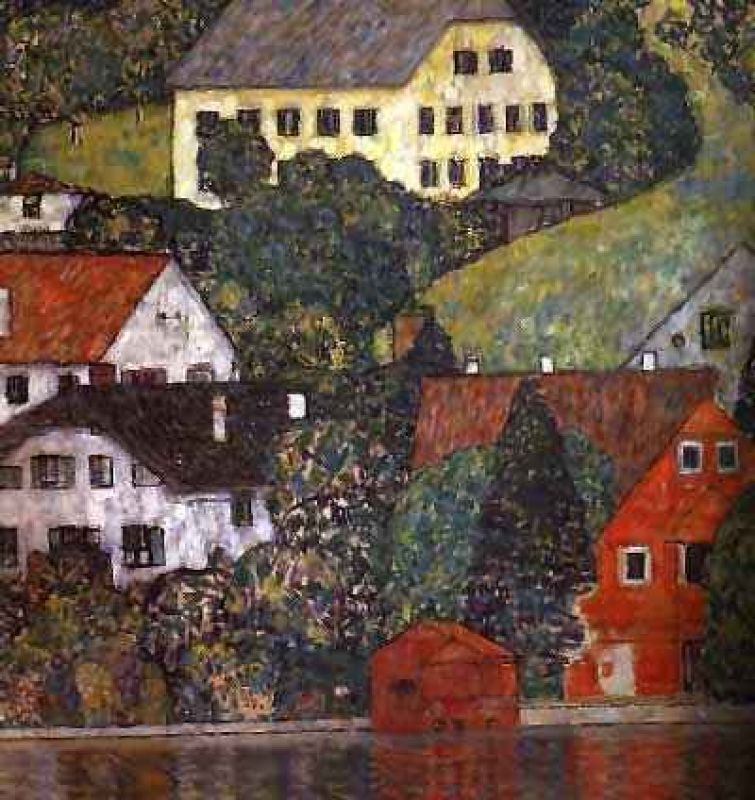 houses in unterach on the attersee 1916 - vienna osterreichische museum fur angewandte kunst.jpg